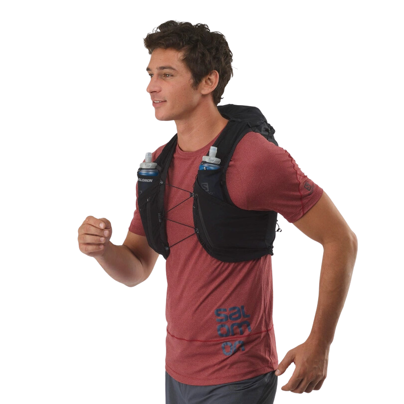 Salomon Adv Skin 12 + Flasks - Black