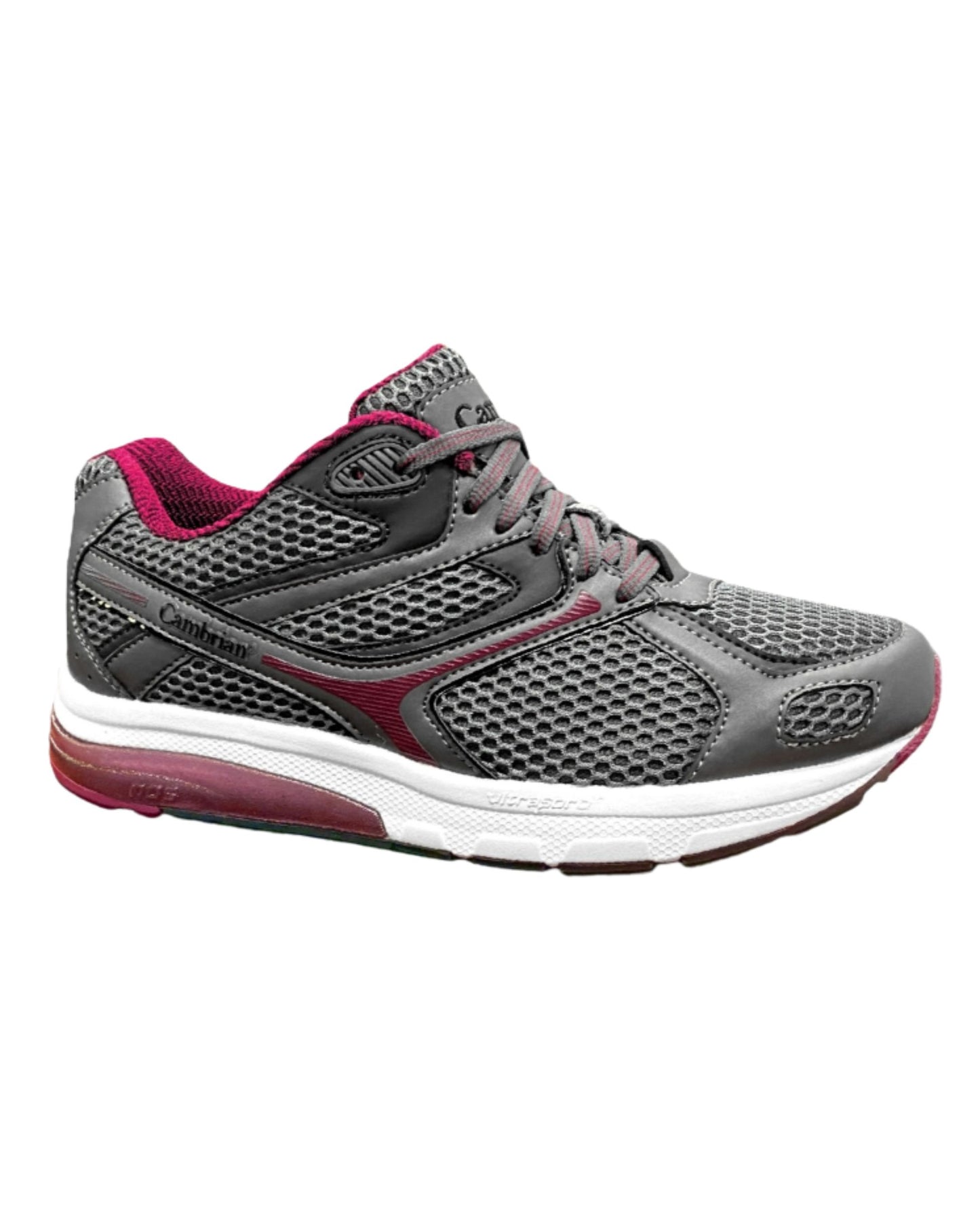 Cambrian Women's Ultra Trainer XWIDE - Grey/Plum
