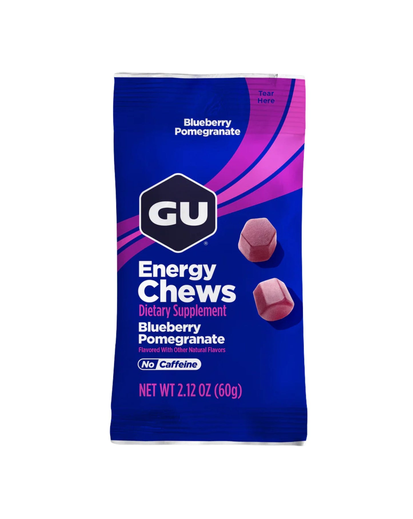 GU Energy Chews (2 SERVING) - Blueberry / Pomegranate