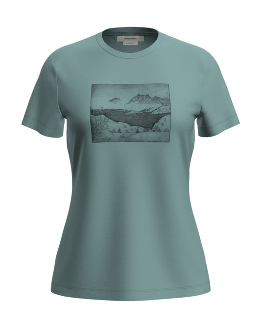 Icebreaker Women's 150 Tech Lite Short Sleeve Lake T-shirt