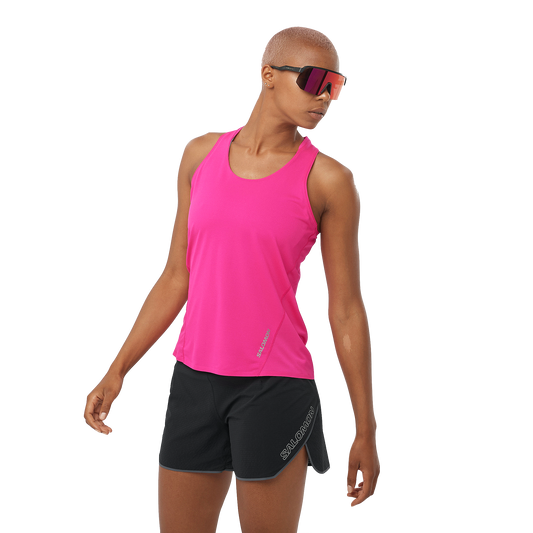 Salomon Women's Sense Aero Singlet - Beetroot Purple