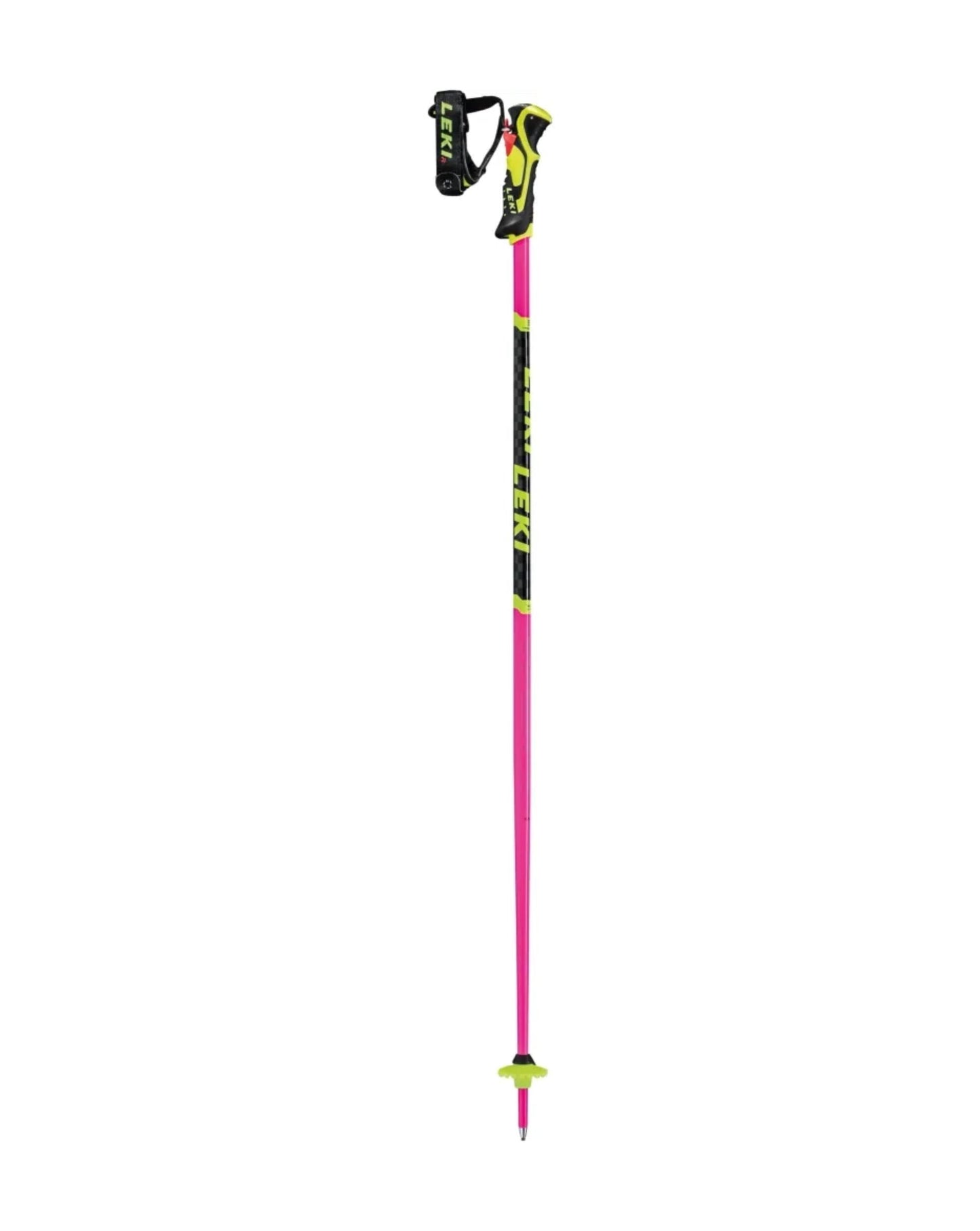 Leki WCR Lite SL 3D Ski Poles - Pink/Yellow