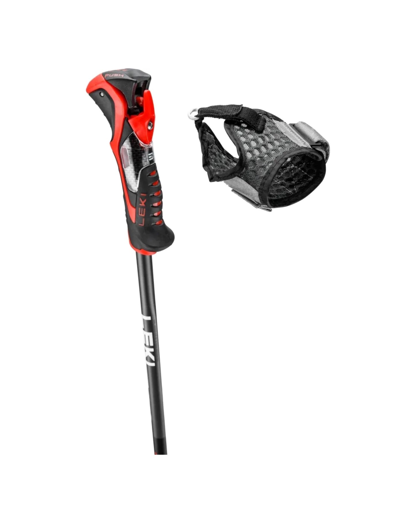 Leki Airfoil 3D Ski Poles - Black/Red