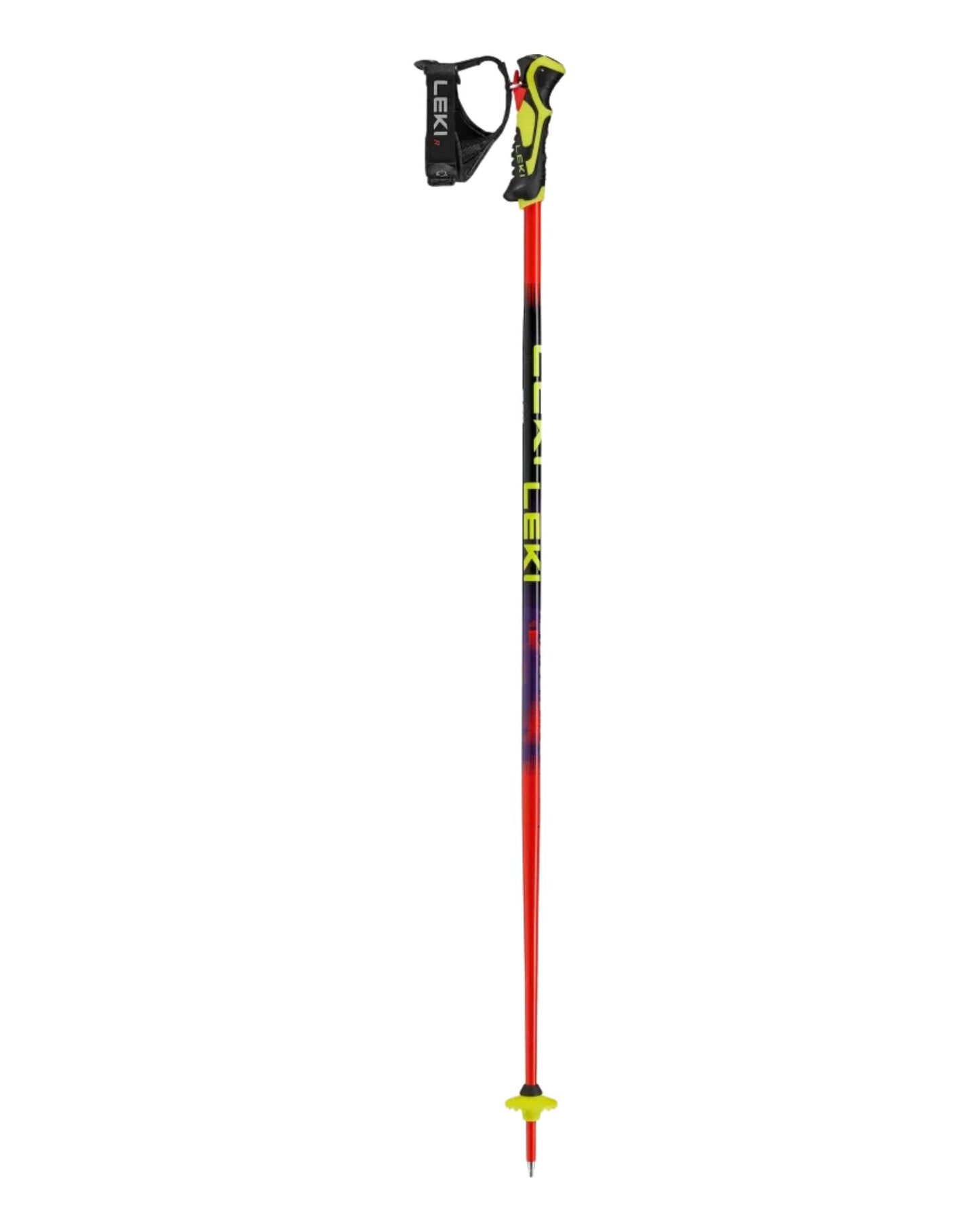 Leki WCR Evo Lite SL TR Ski Race Poles - Bright Red/Violet