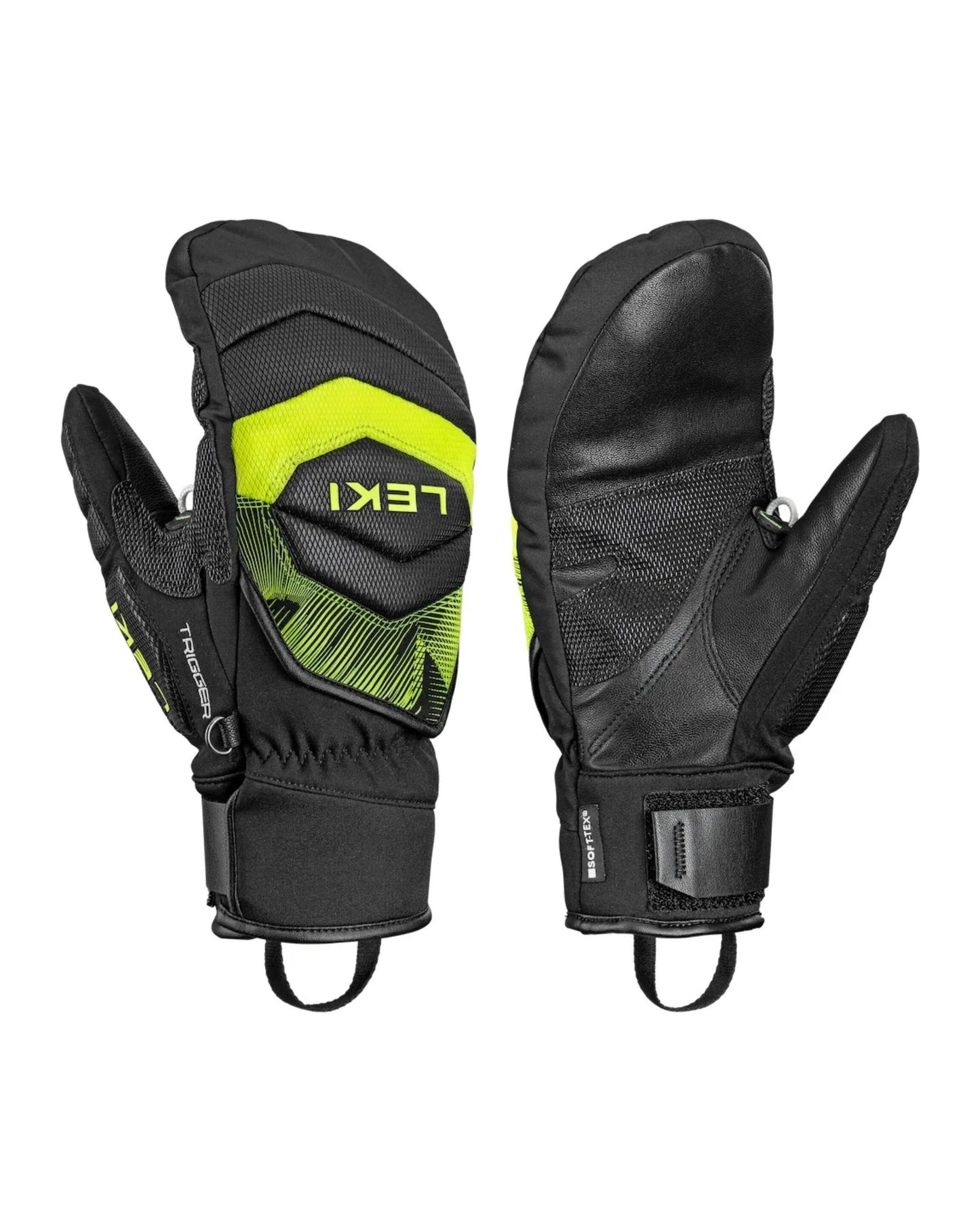 Leki WCR Core TR Ski Mitts - Black/Neon Yellow