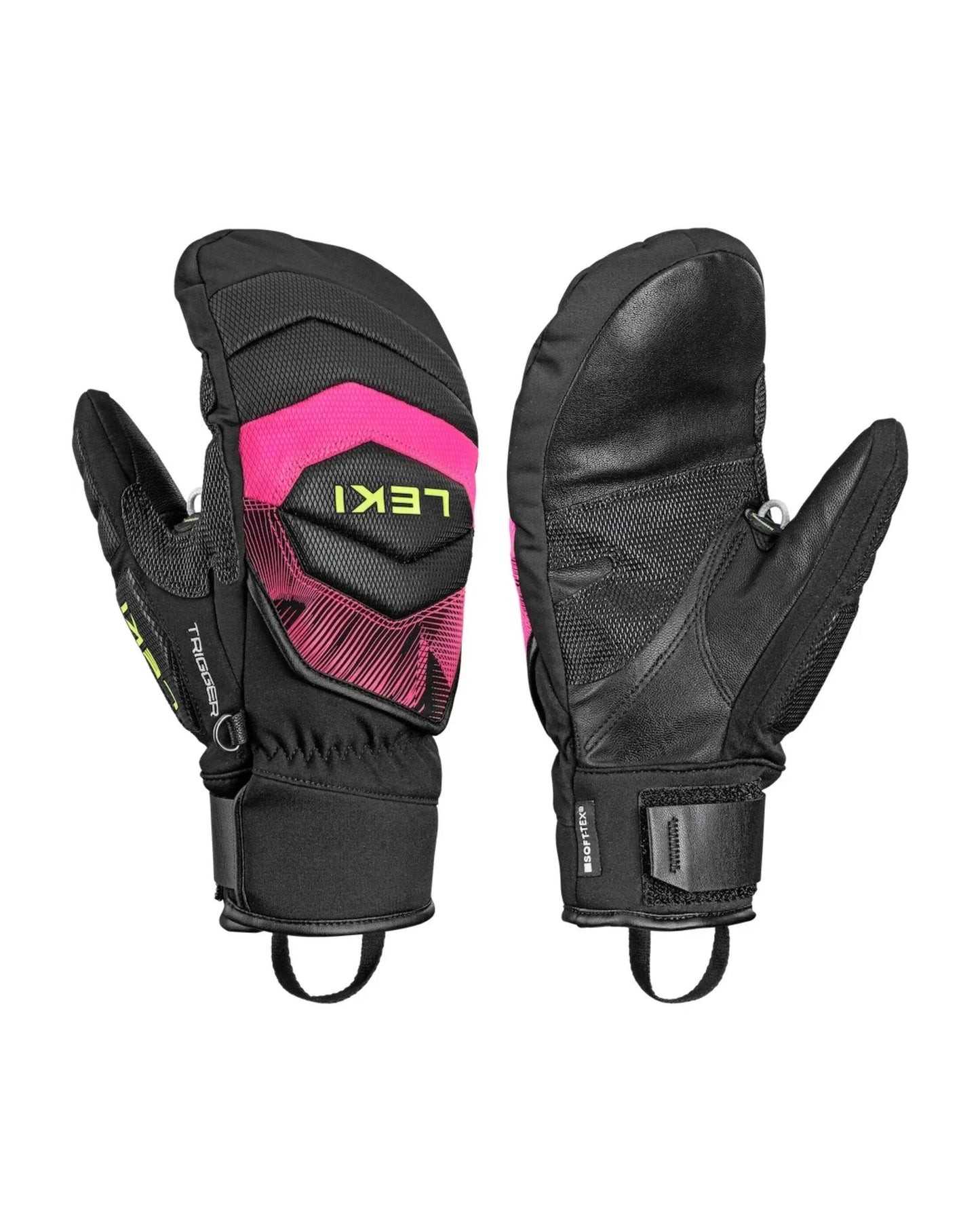 Leki WCR Core TR Ski Mitts - Black/Neon Pink