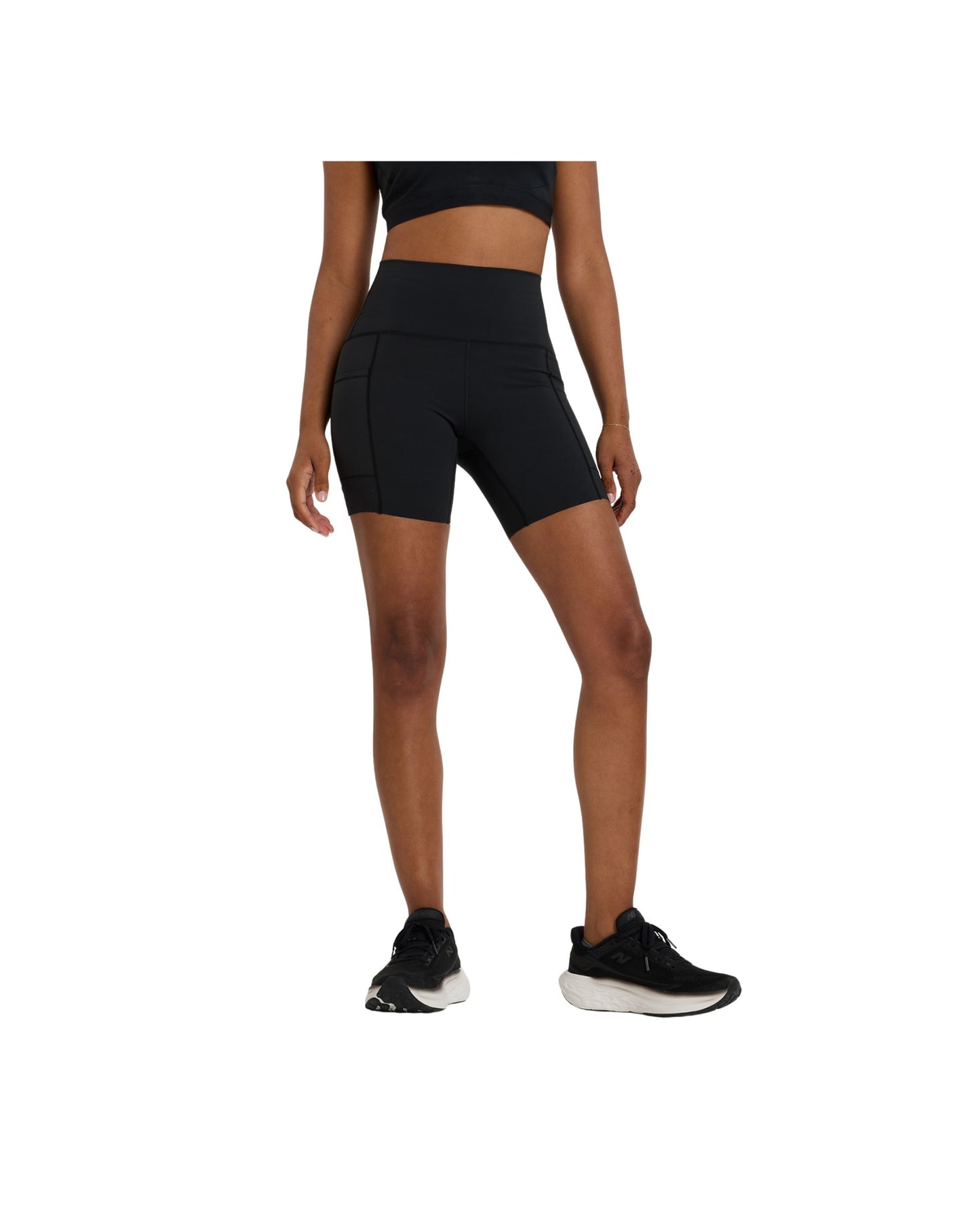 New Balance Women's Sleek Pocket High Rise Short 6"
