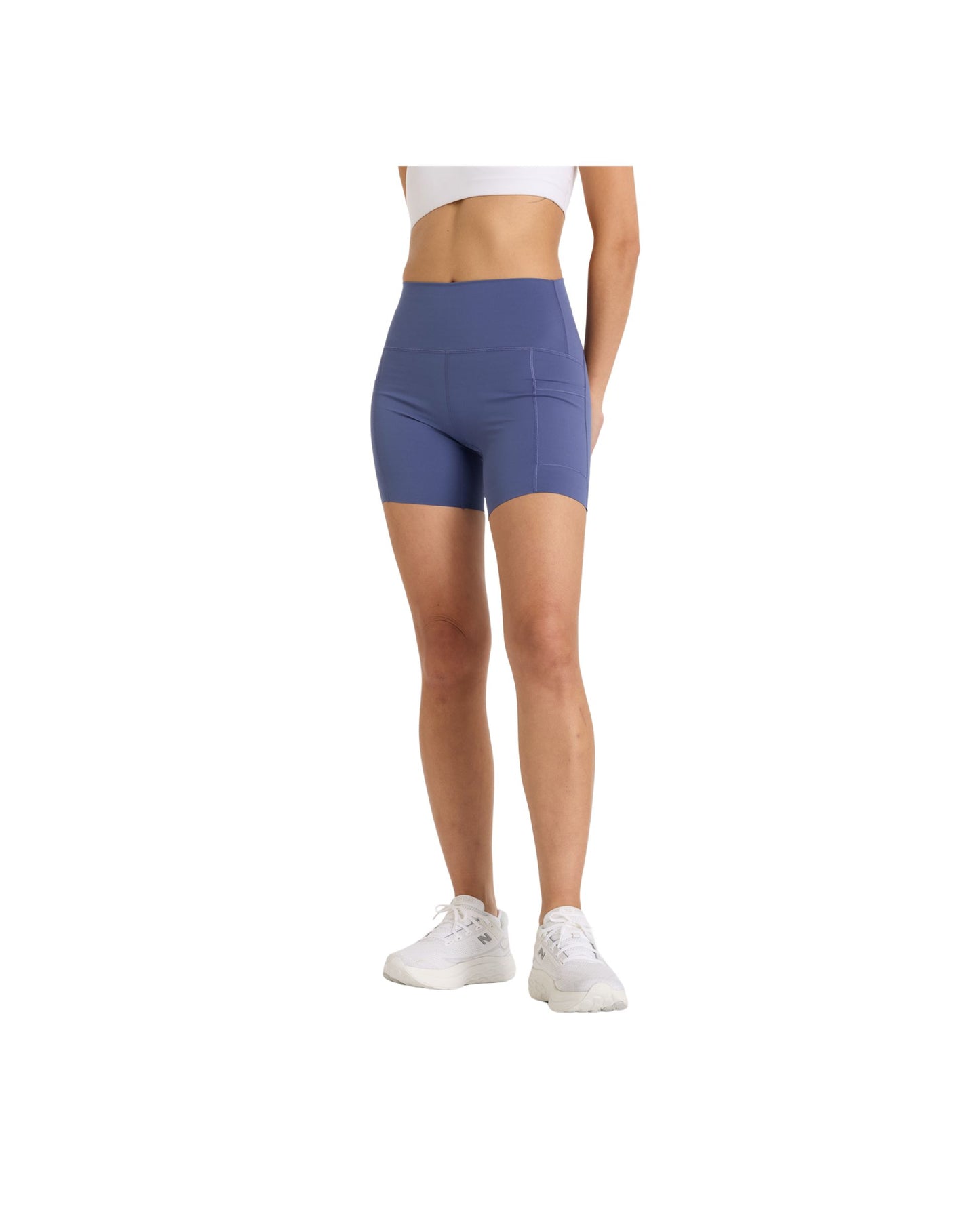 New Balance Women's Sleek Pocket High Rise Short 6"