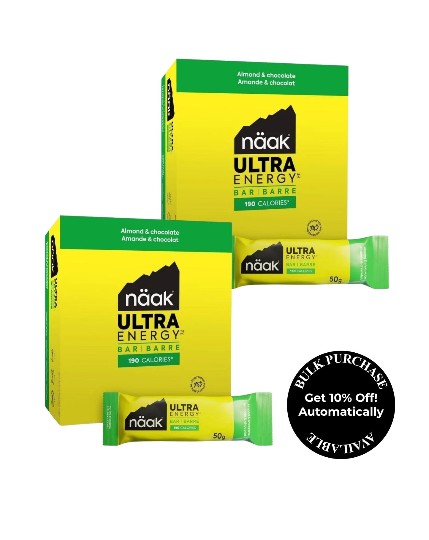 Naak Ultra Energy Bar - Almond & Chocolate