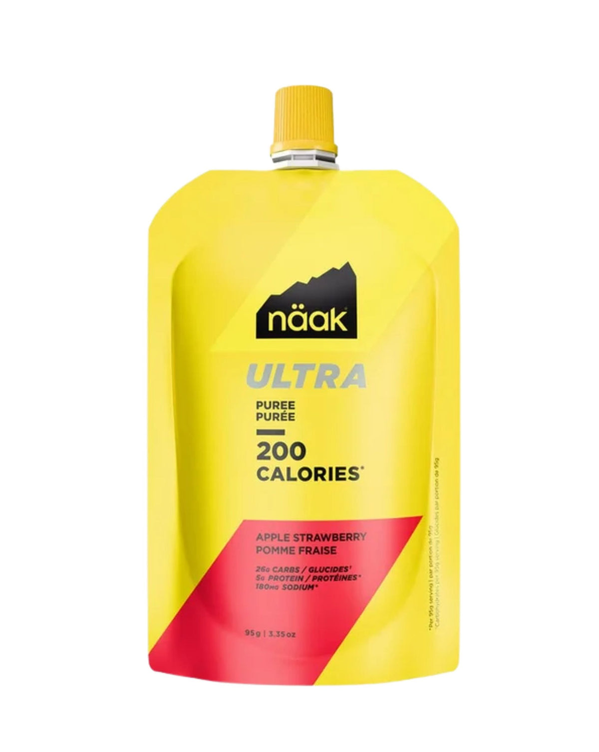 Naak Ultra Energy Puree 200 - Apple Strawberry 95g