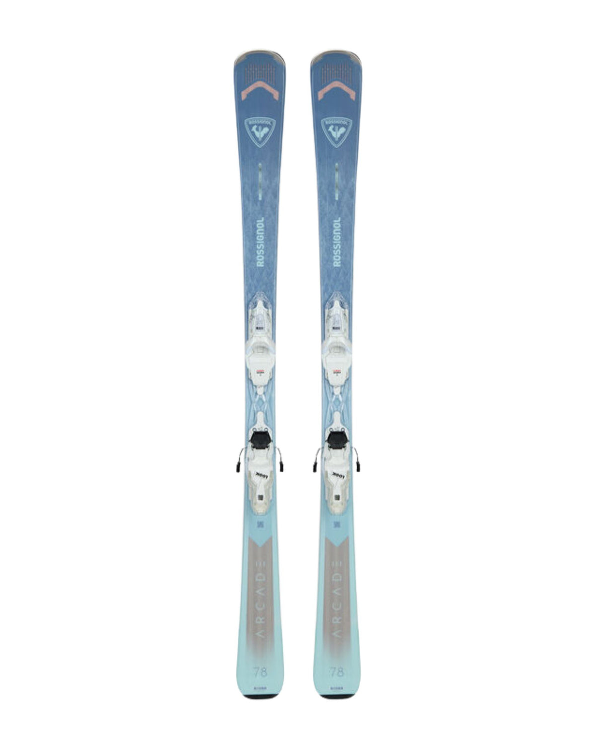 Rossignol Arcade 78 + XP10 Women's Skis - White Sparkle