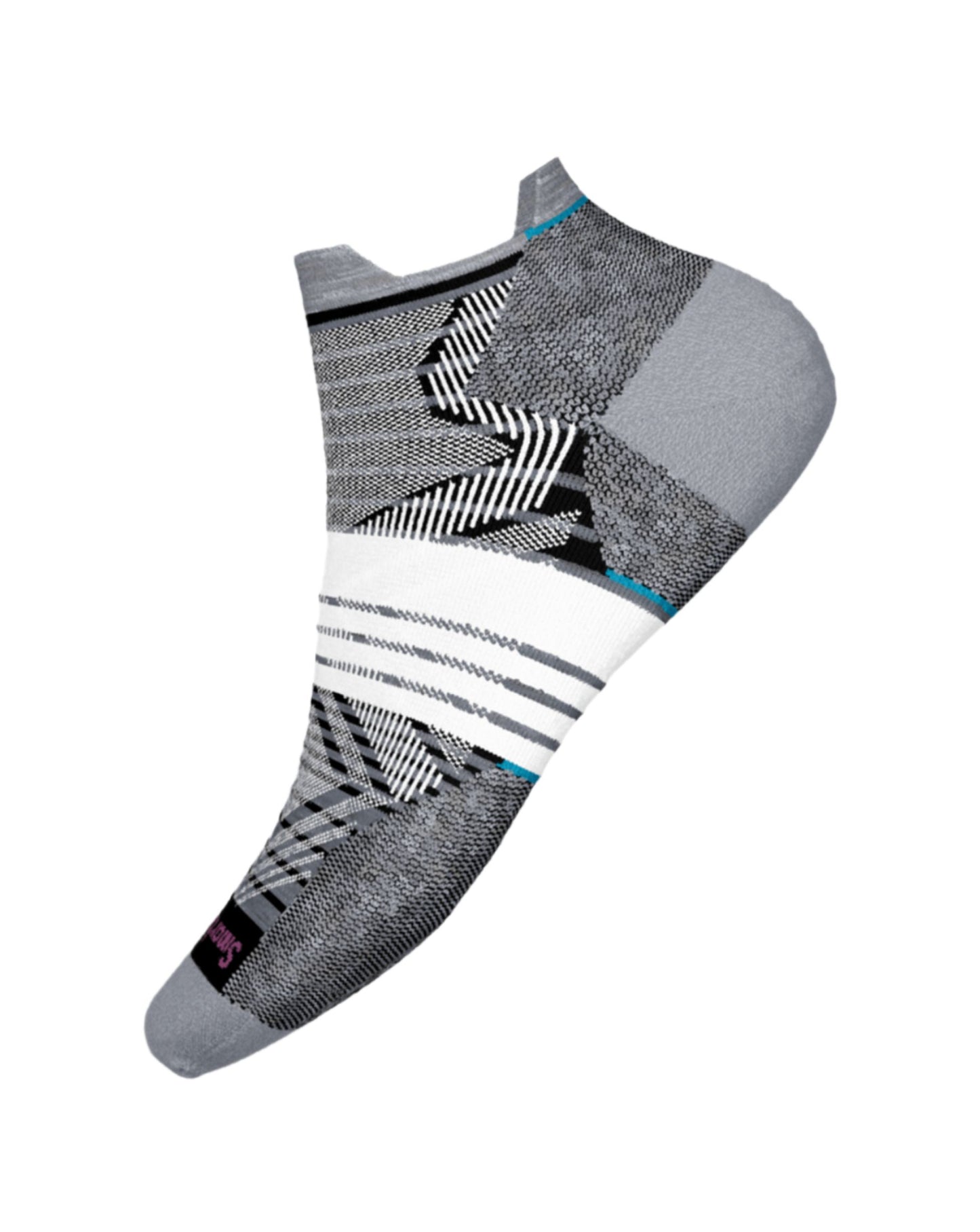 Smartwool Women's Run Zero Cushion Stripe Low Ankle Socks