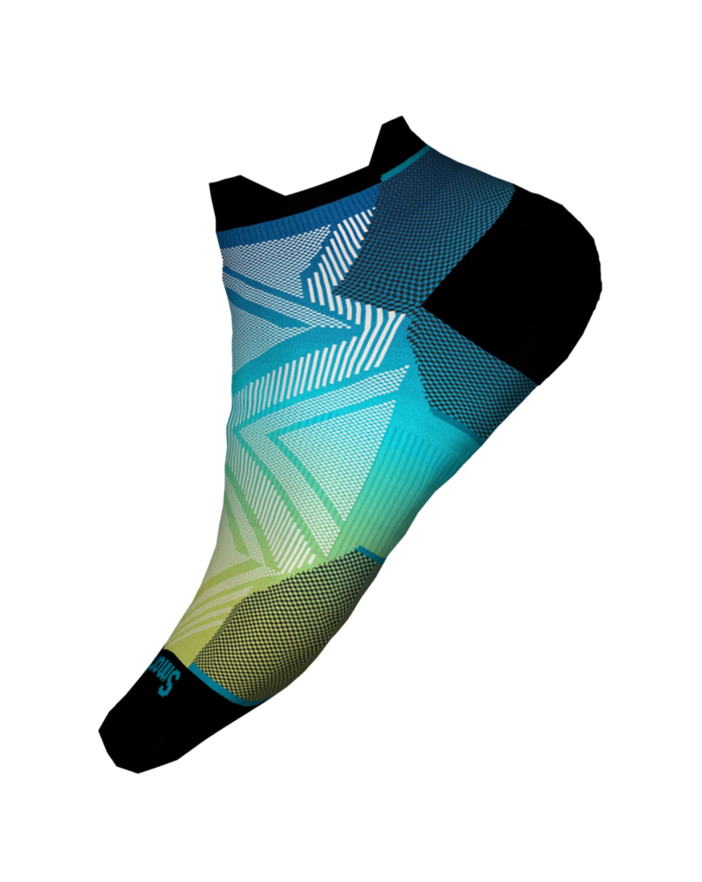 Smartwool Women's Run Zero Cushion Ombre Print Low Ankle Socks