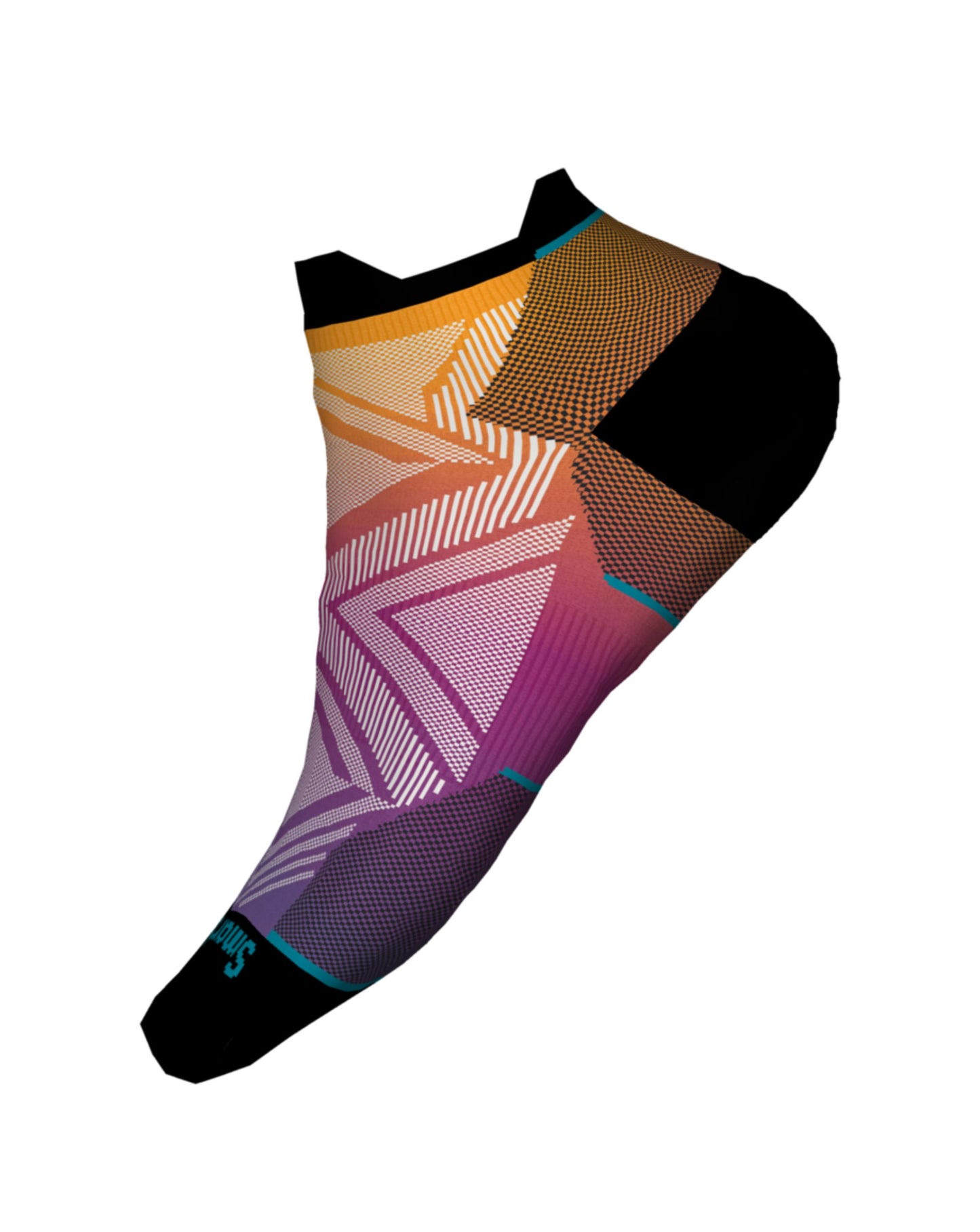 Smartwool Women's Run Zero Cushion Ombre Print Low Ankle Socks