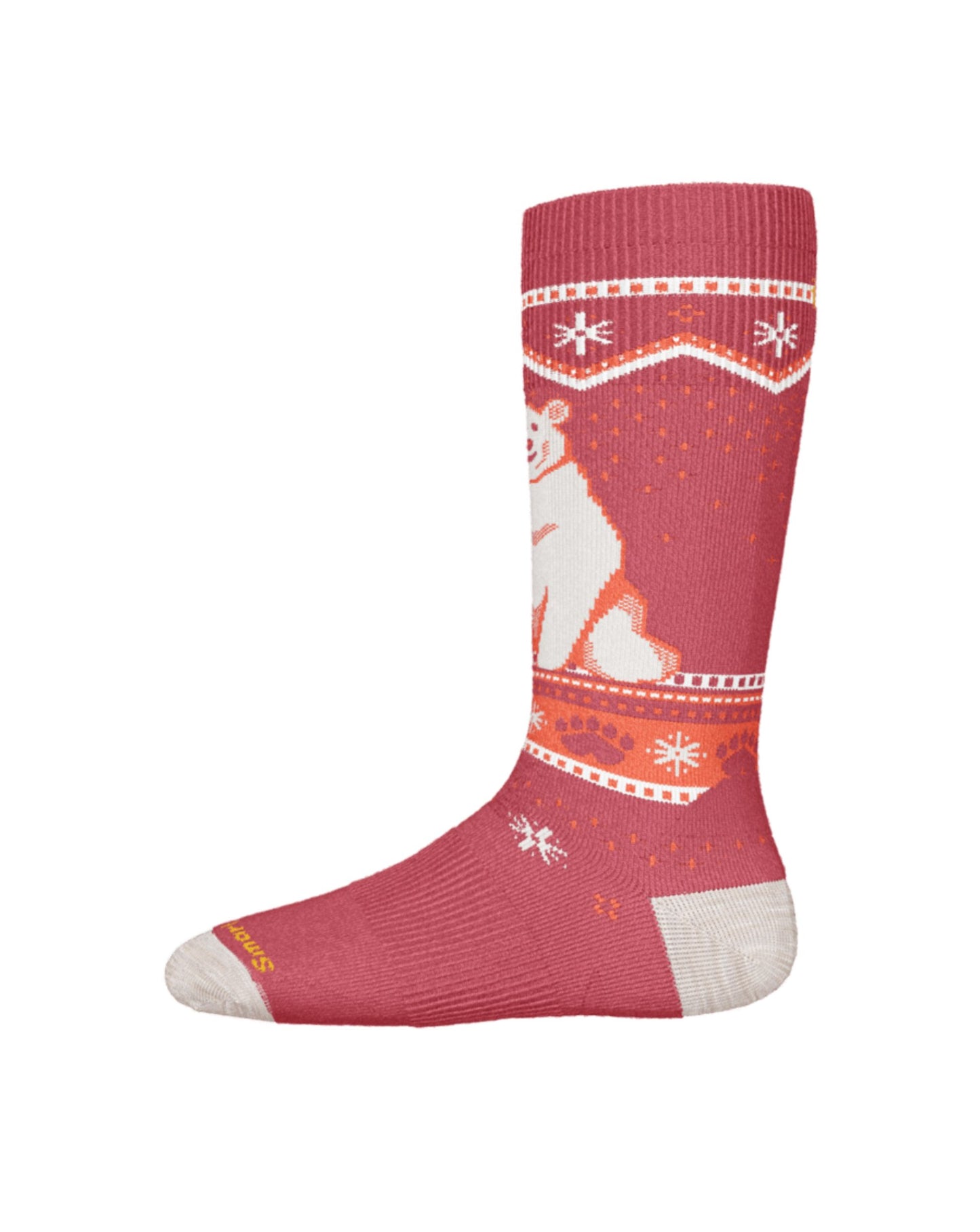 Smartwool Junior Wintersport FC Polar Bear Pattern OTC Socks
