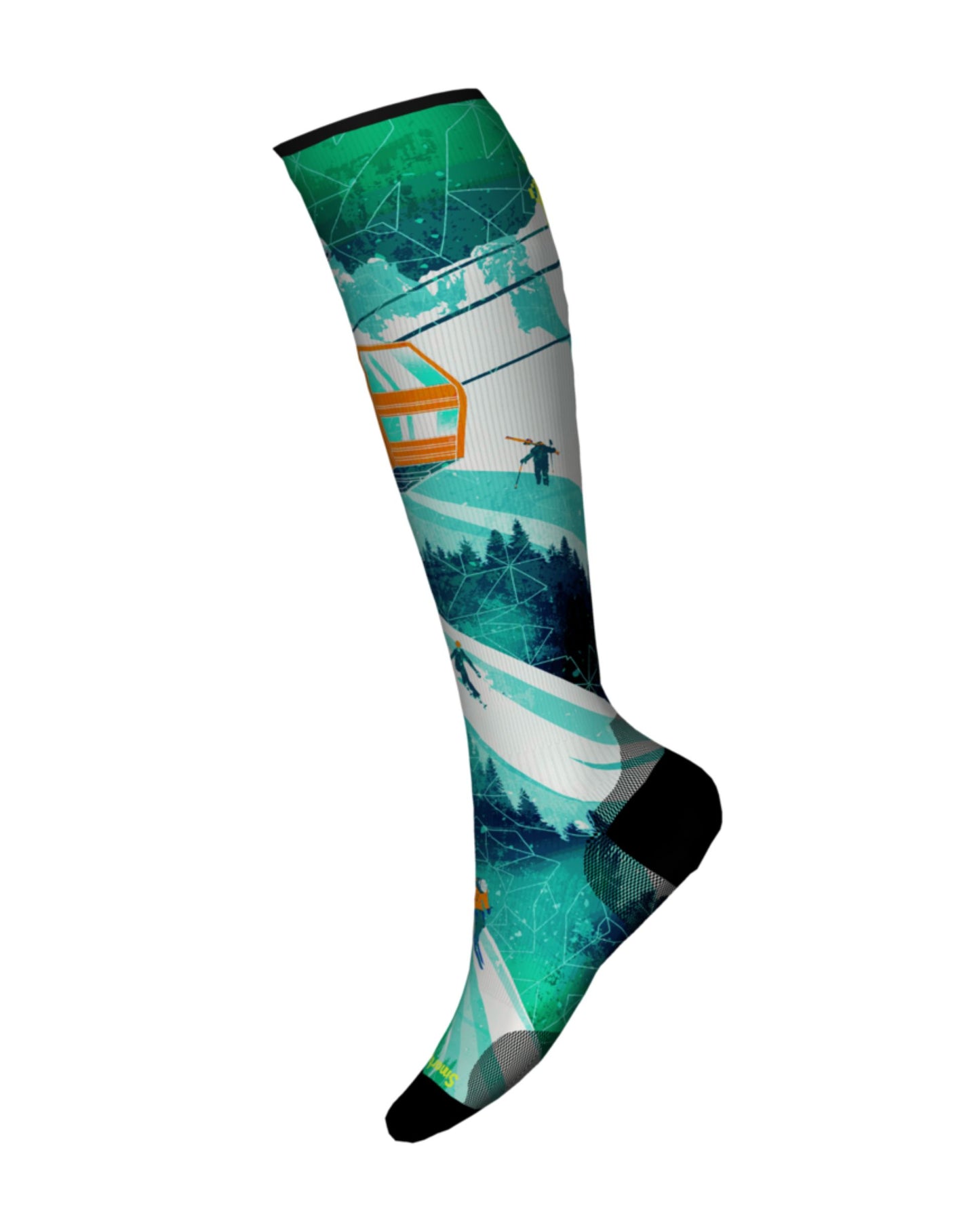 Smartwool Ski Day Print ZC Ski Day Over The Calf Socks