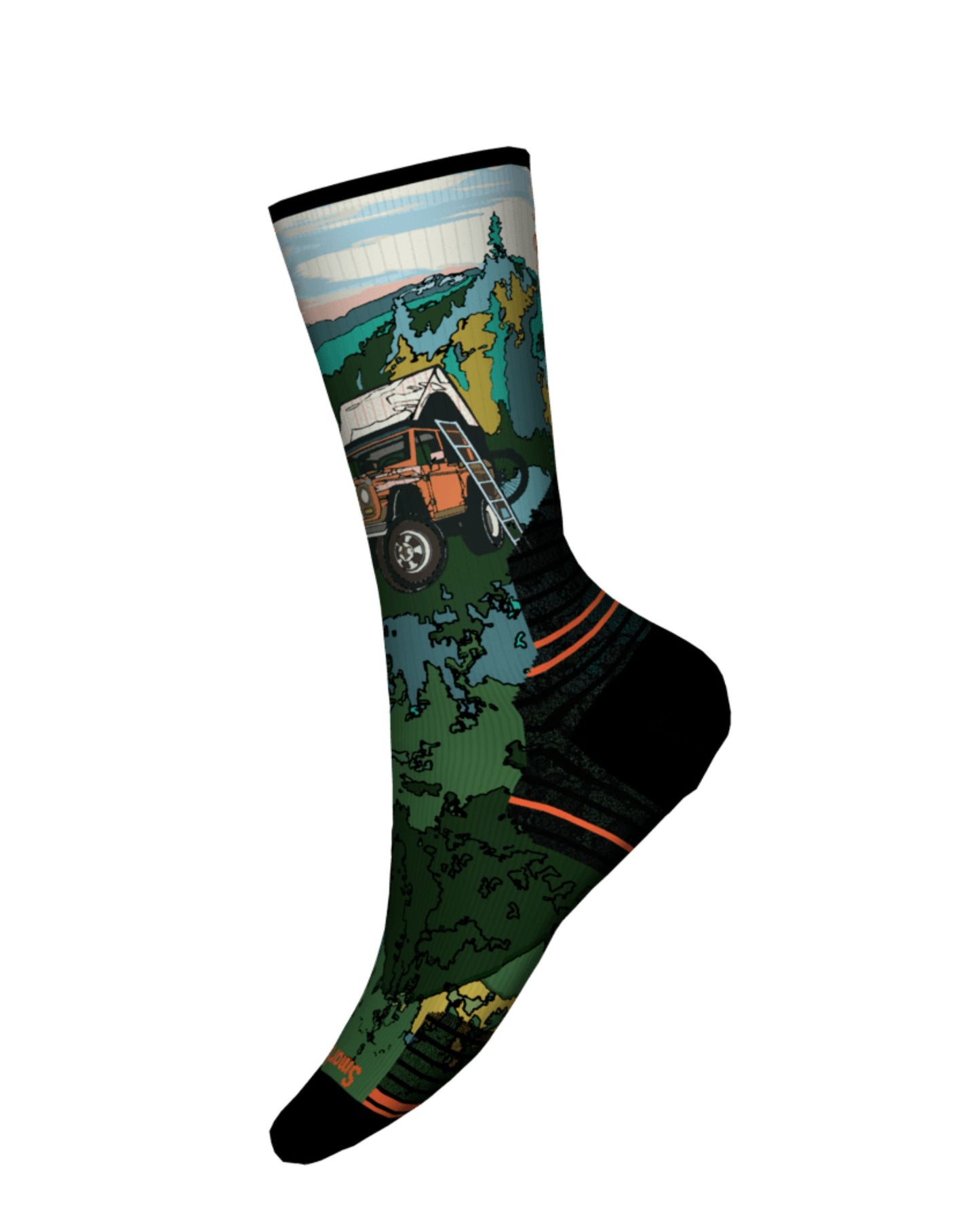 Smartwool Men's Hike Targeted Cushion Trail Trekker Print Crew Socks