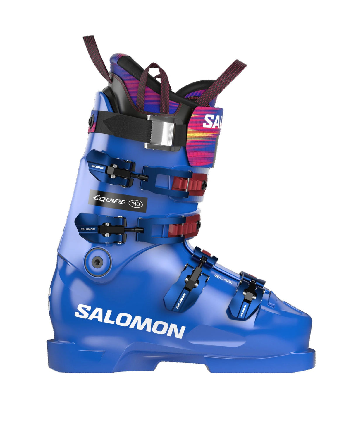 Salomon S/Lab Equipe 110 Race Ski Boots - Blue / White / Red