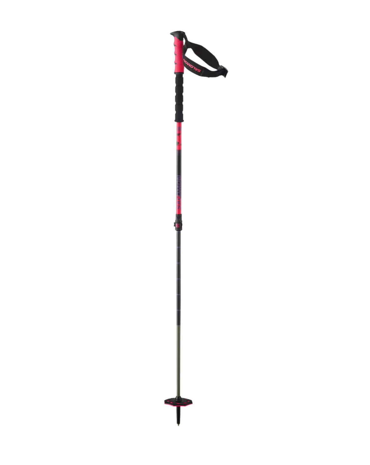 Salomon Steep Pro Vario S3 Ski Poles - Black/Pansy