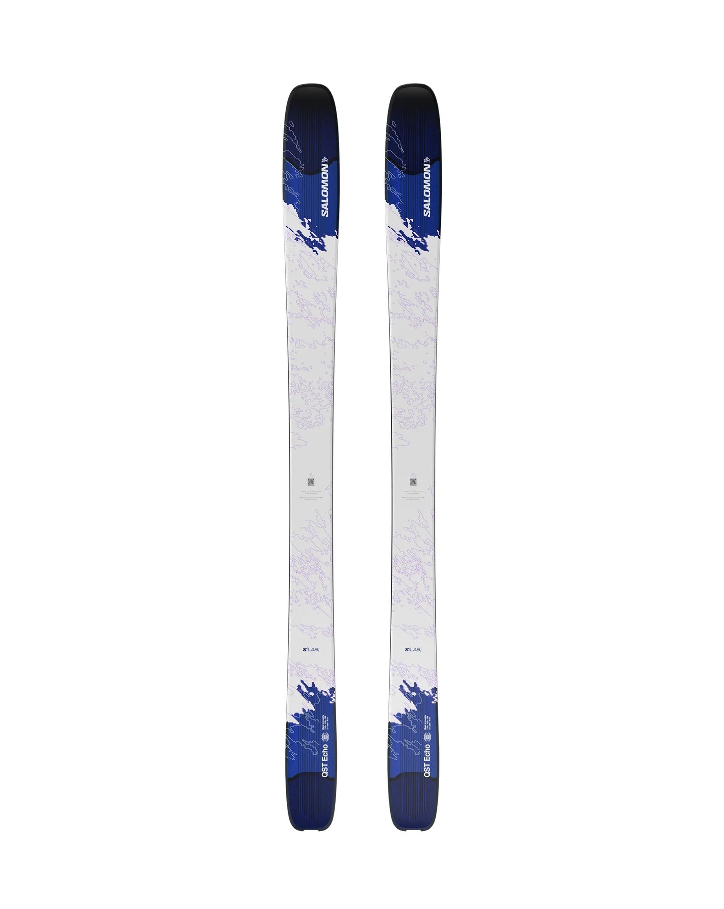 Salomon S/Lab QST Echo Men's Skis - White/Process Blue