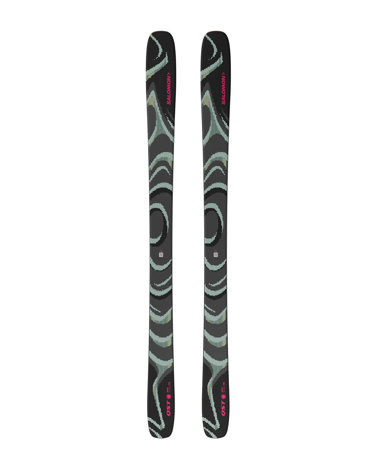 Salomon QST 100 Men's Skis - Black/Iceberg Green