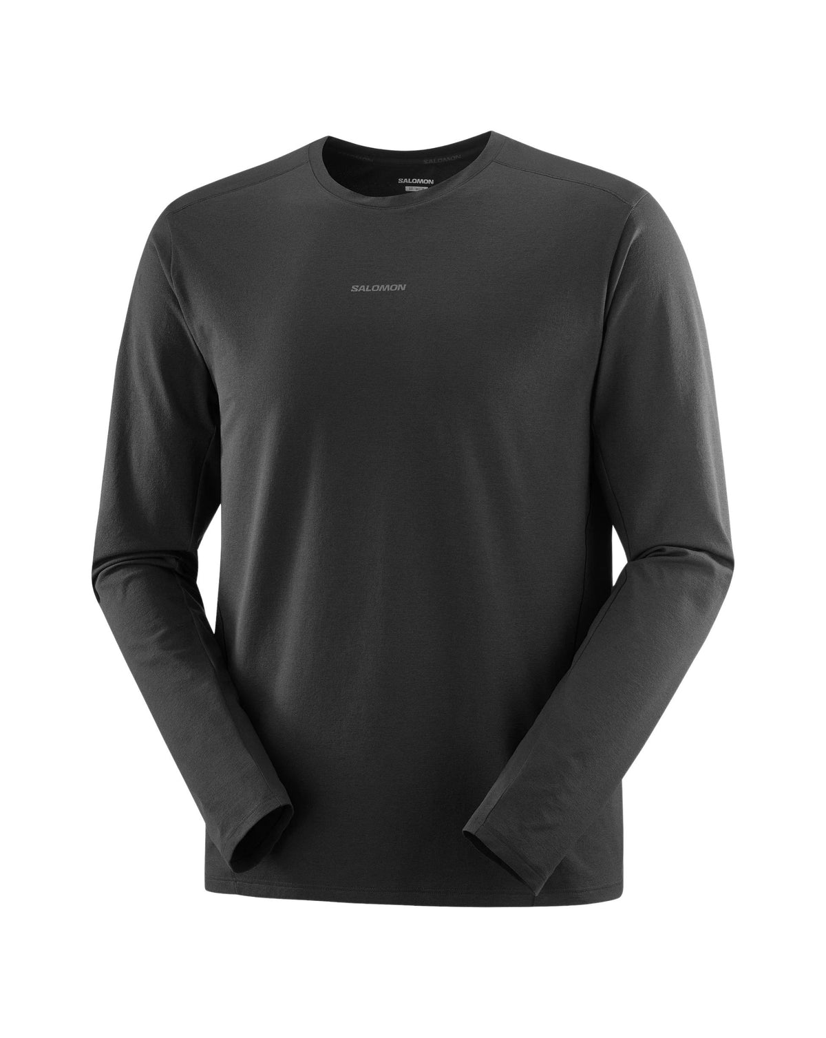 Salomon Men's Trackline LS Tee - Deep Black
