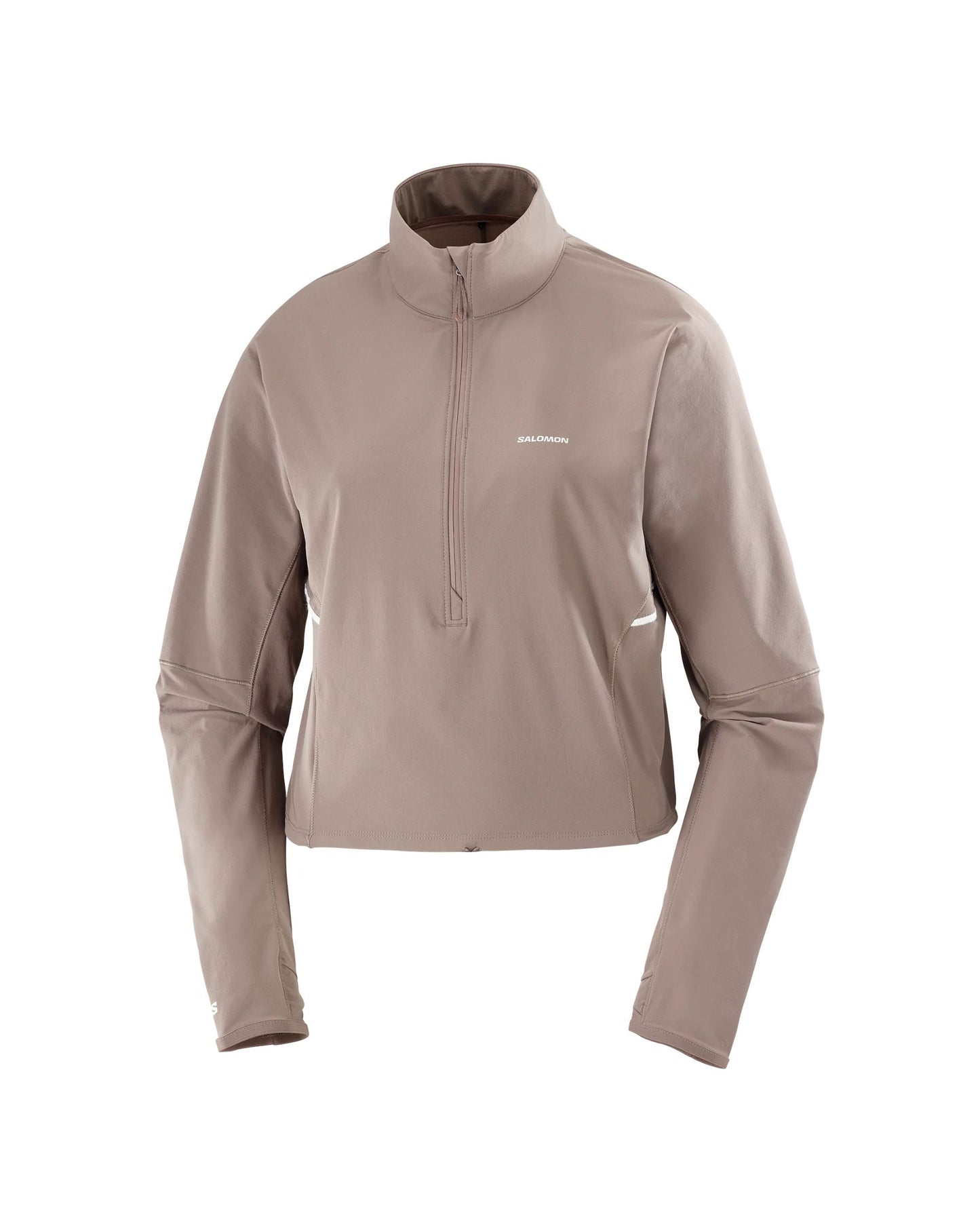 Salomon Women's Sense Aero Hybrid Crop Pullover - Iron