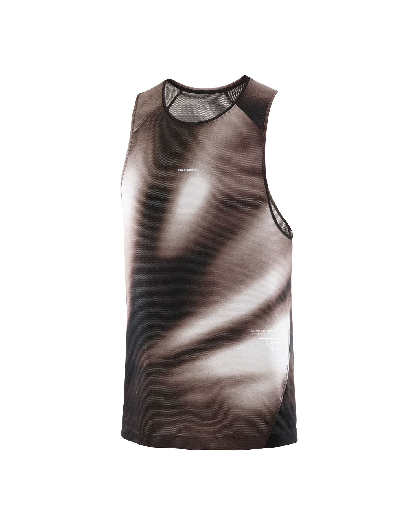 Salomon Men's SHAKEout Core Tank Graphic - Coffee Bean/Iron