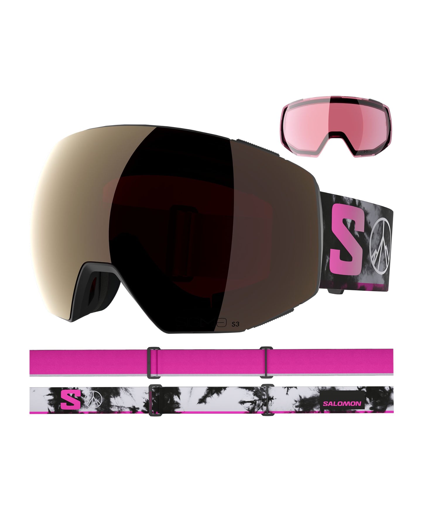 Salomon Radium Prime Sigma Ski Goggles - Black QSTX/GM