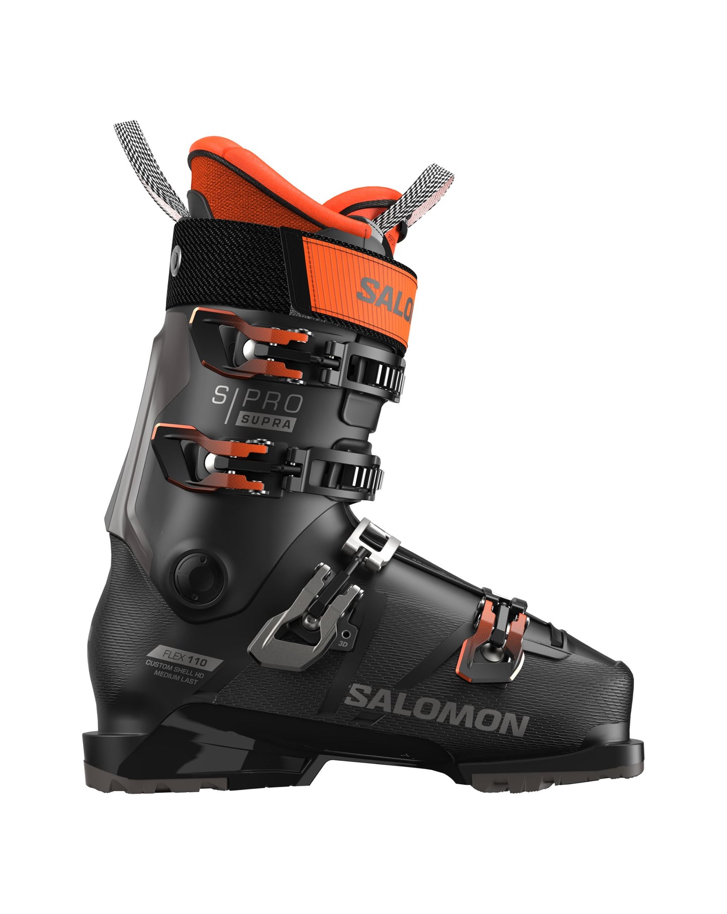 Salomon S/Pro Supra 110 Ski Boots - Black/Grey/Orange
