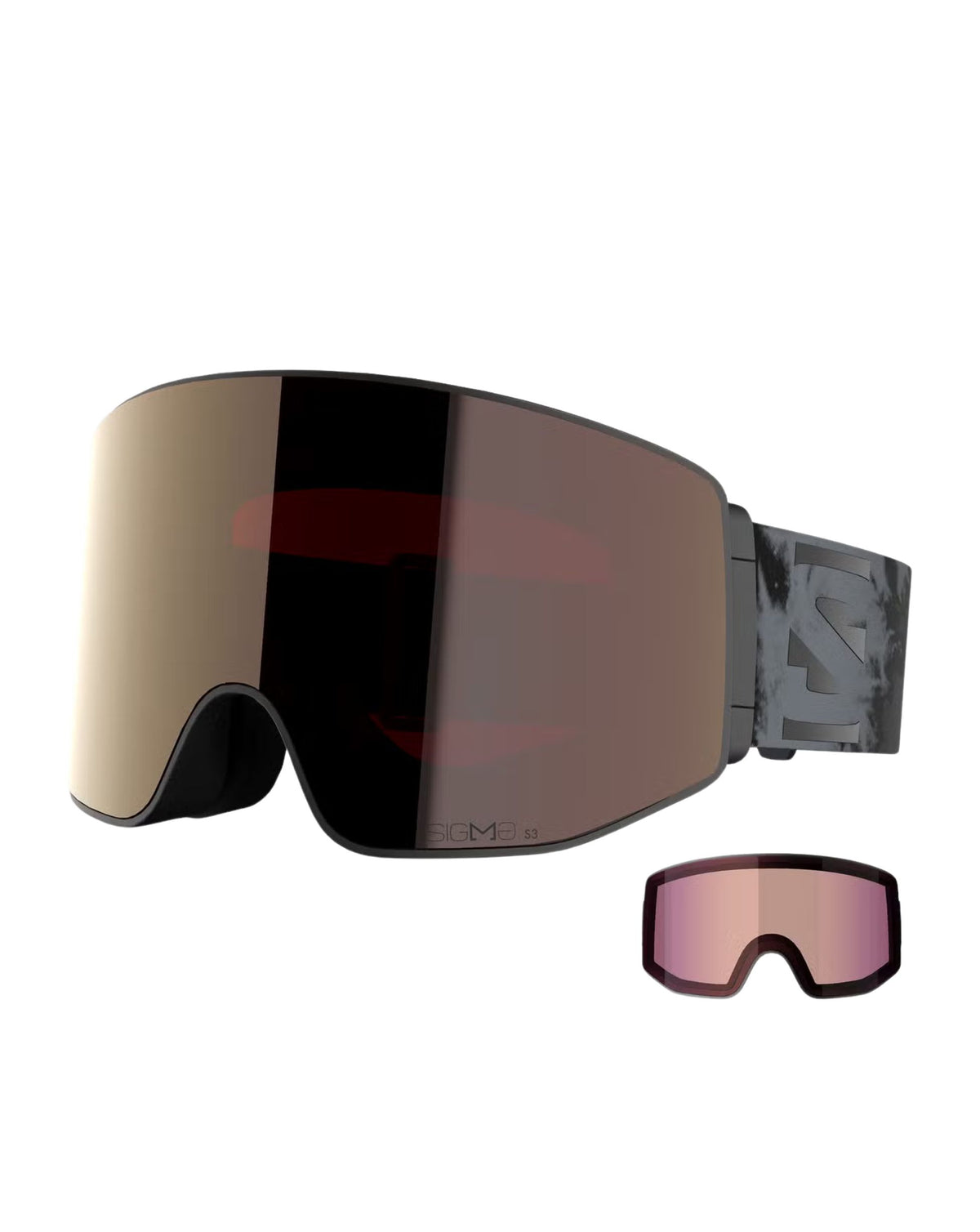 Salomon Sentry Prime Sigma Ski Goggles - Black Tie Dye/Gunmetal