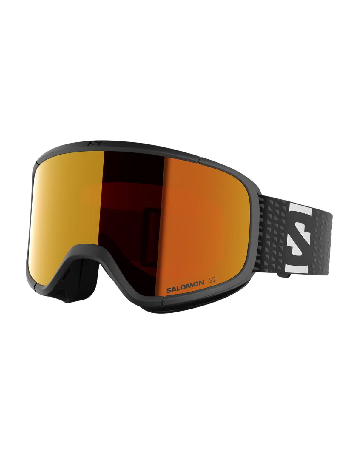 Salomon Lumi ML Junior Ski Goggles - Black/Mid Red