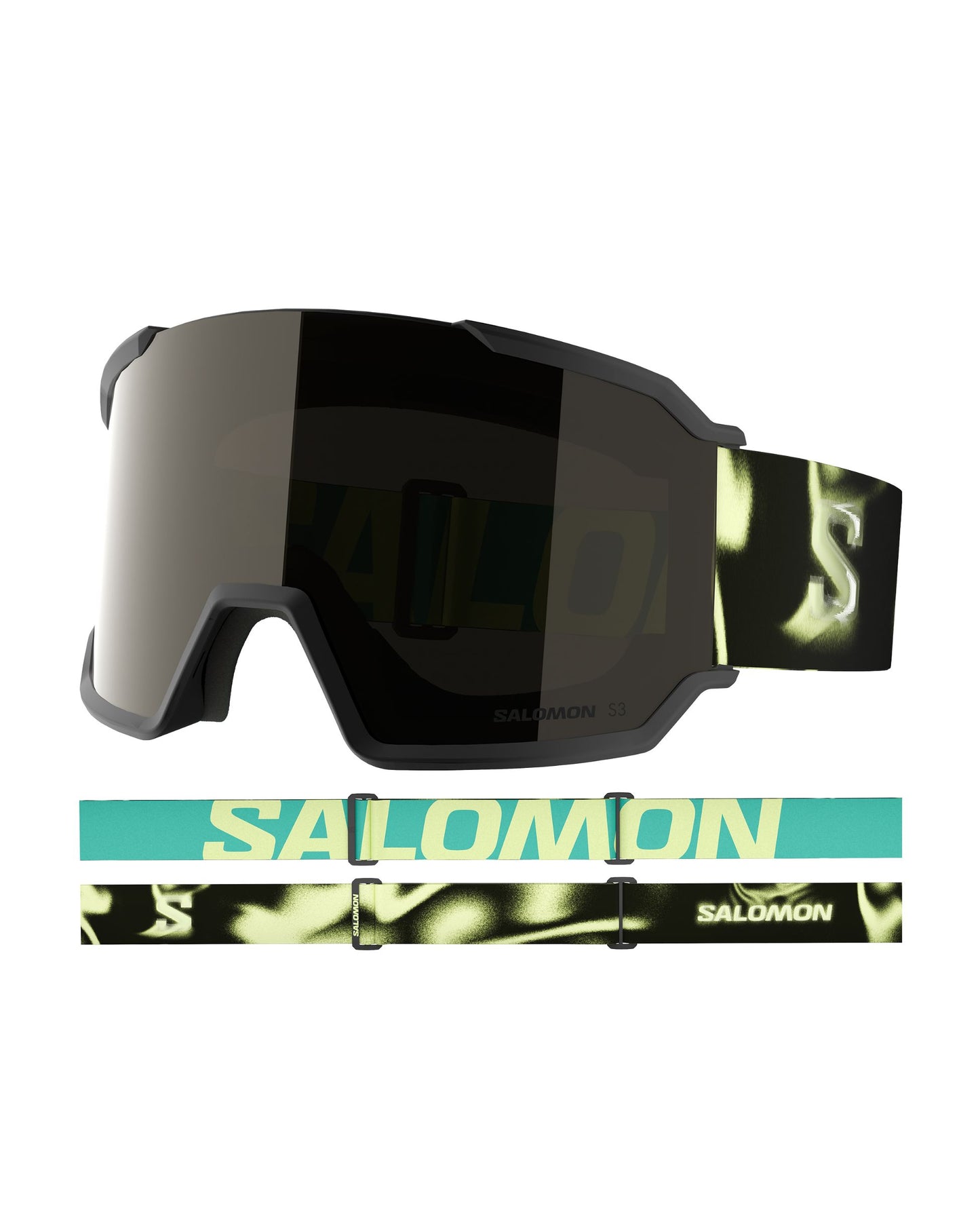 Salomon S/View 3 Ski Goggles - Black Yellow/Black