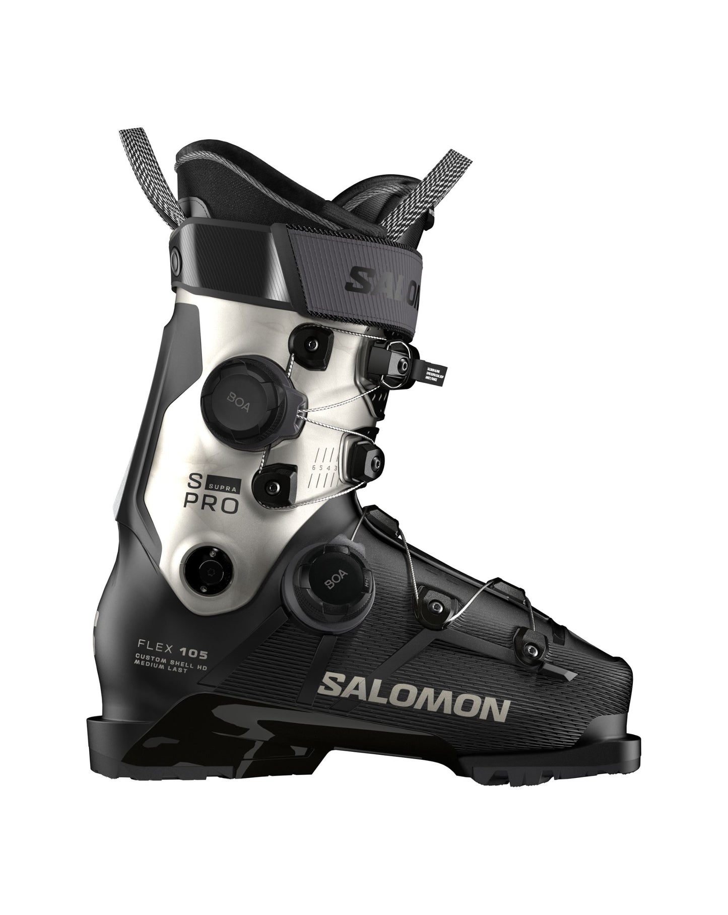 Salomon S/Pro Supra Dual Boa 105 Women's Ski Boots - Black/Lt Bronze