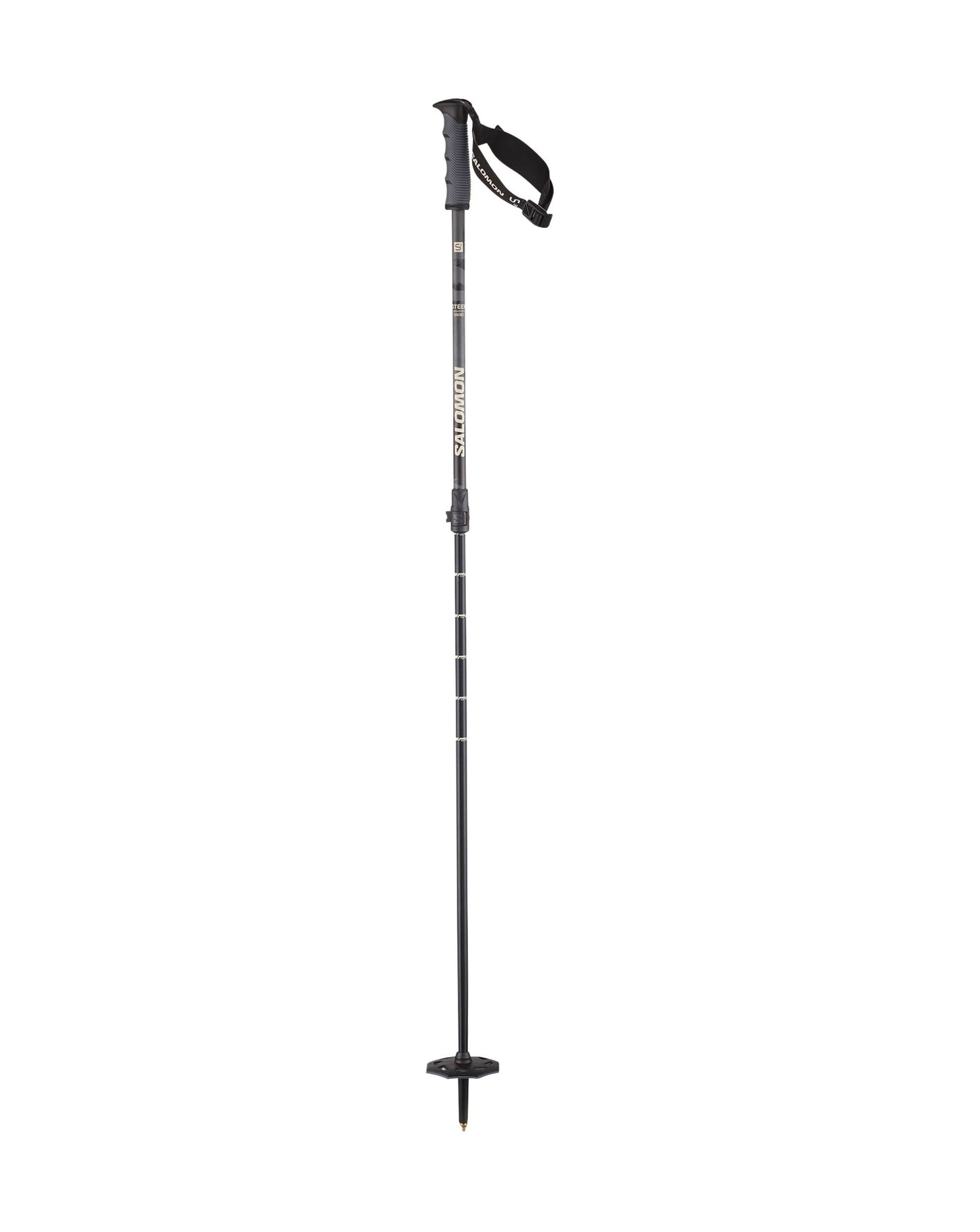 Salomon Steep Vario S3 Ski Poles - Black Ebony