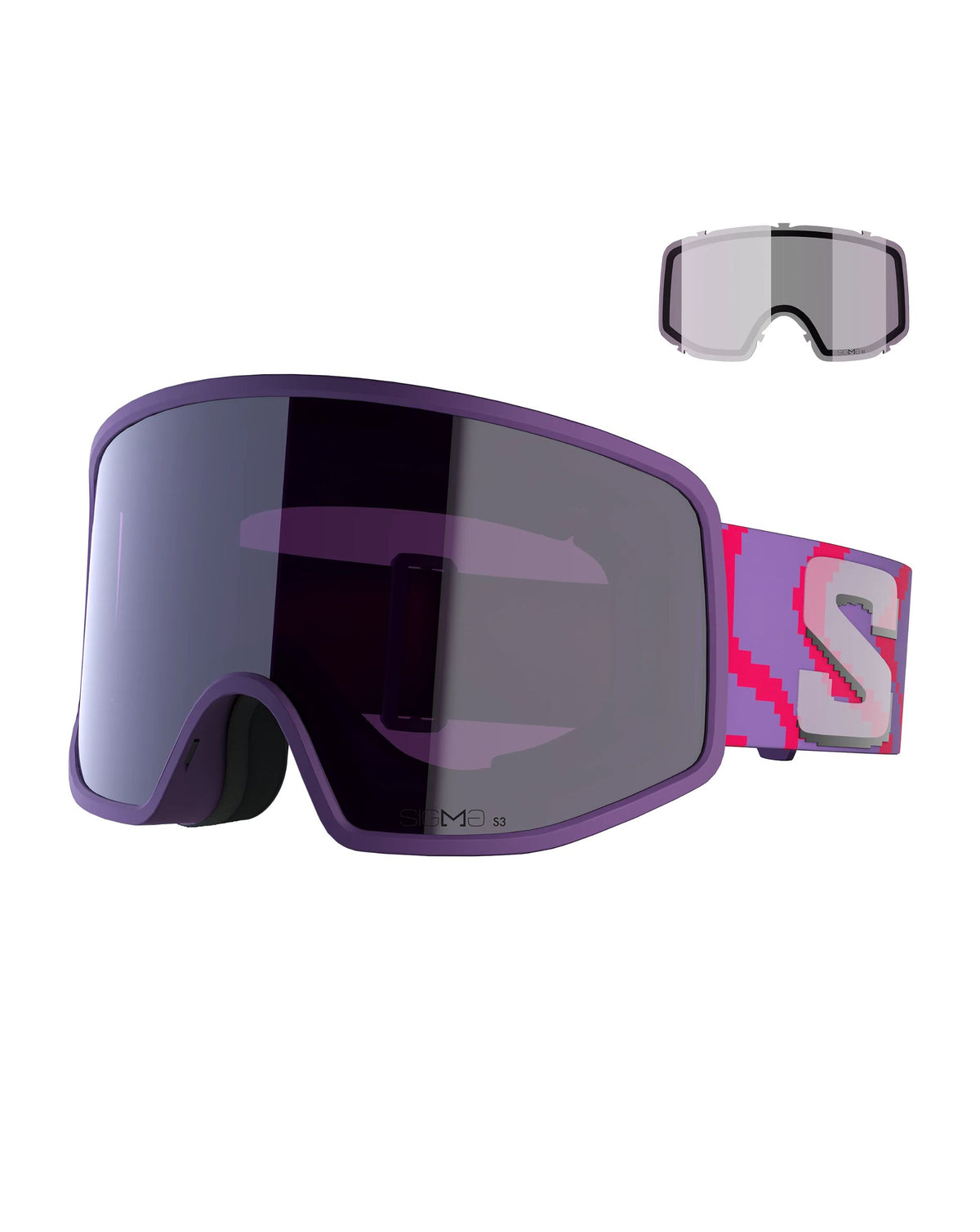 Salomon Sentry Pro Sigma Ski Goggles - Pansy/Sky Blue
