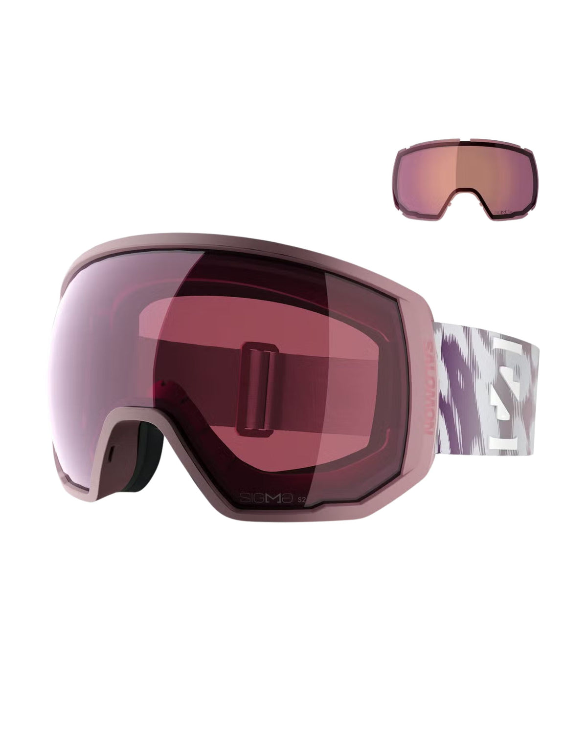 Salomon Radium Pro Outline Sigma Ski Goggles - Pink/Silver Pink