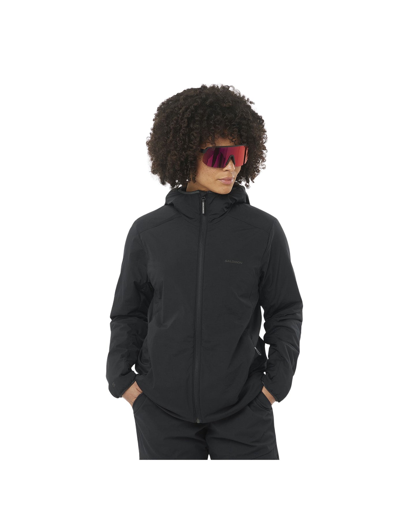 Salomon Women's Mountain Flex Jacket Hoodie - Deep Black