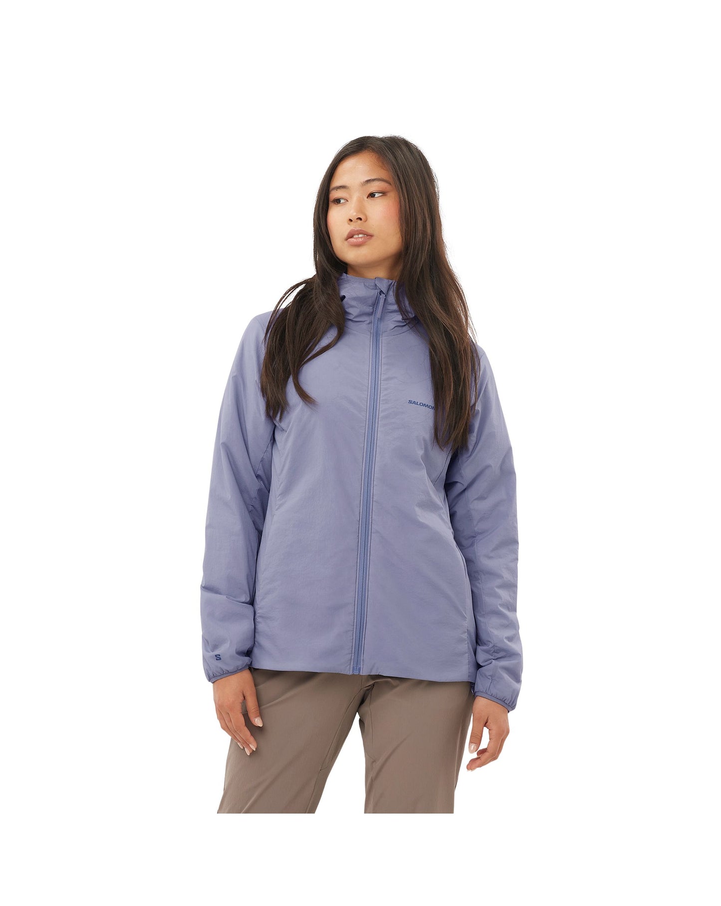 Salomon Women's Mountain Flex Jacket Hoodie - Blue Granite