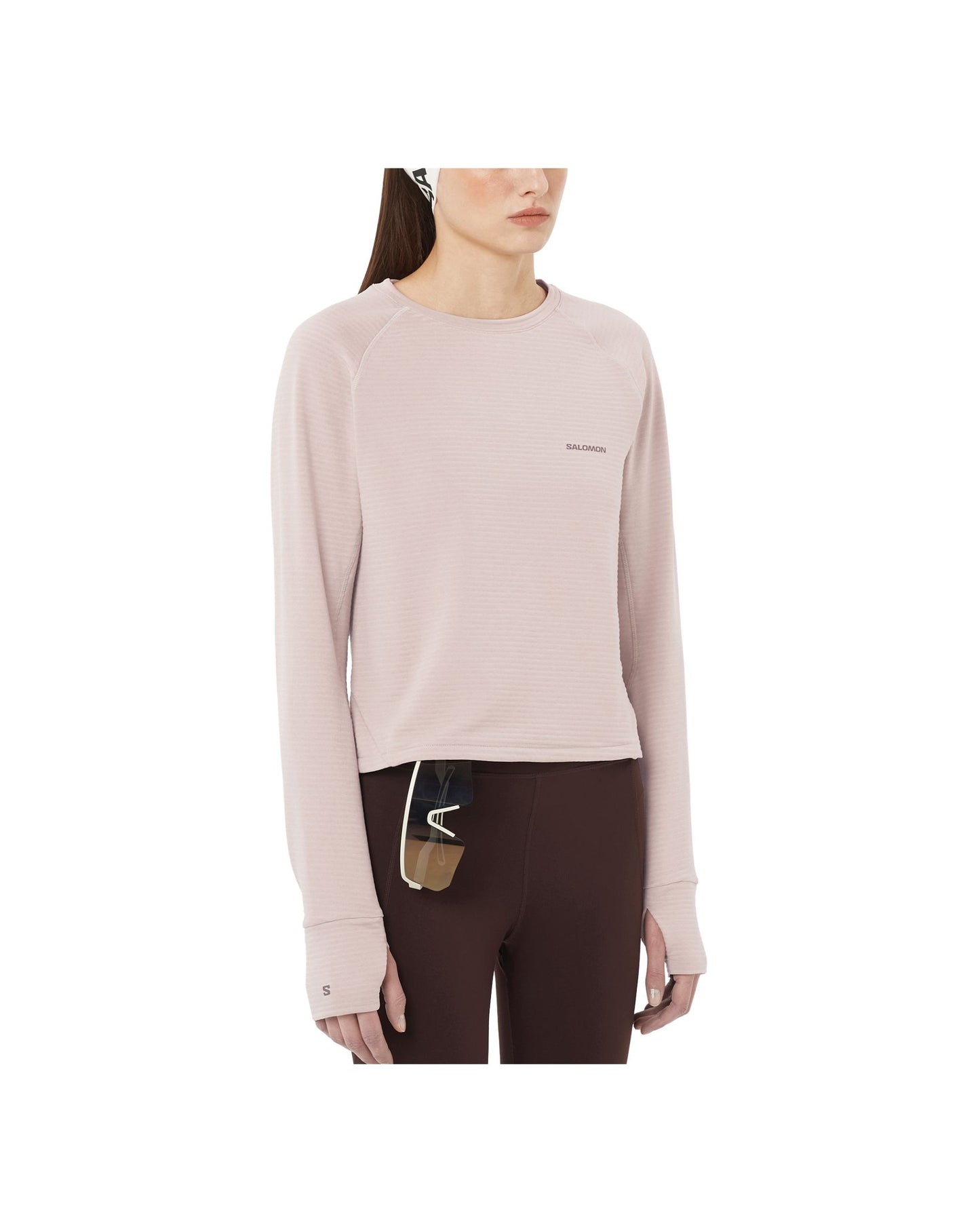 Salomon Women's Essential Lightwarm Crew - Ethereal