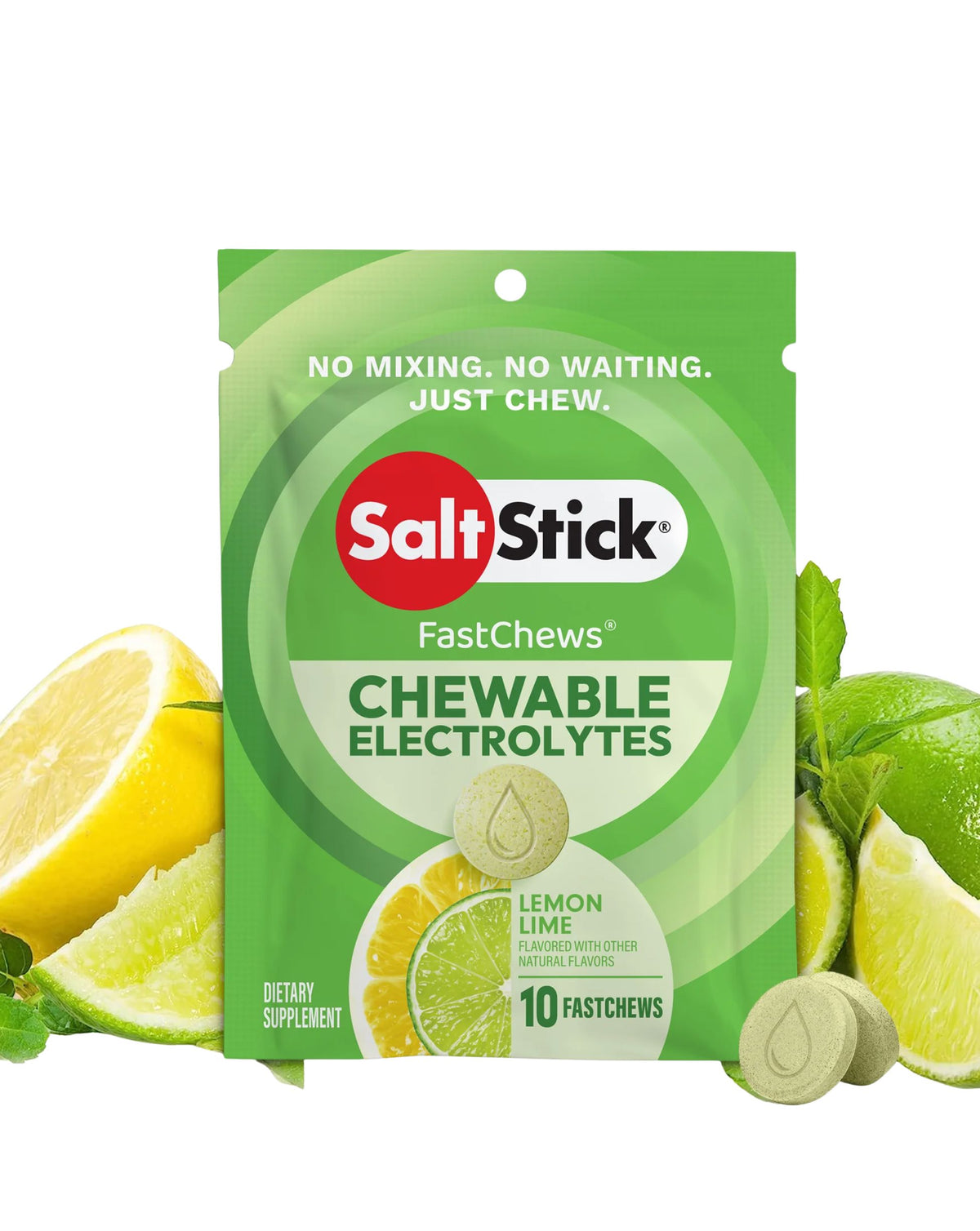 SaltStick FastChews Lemon Lime - 10ct