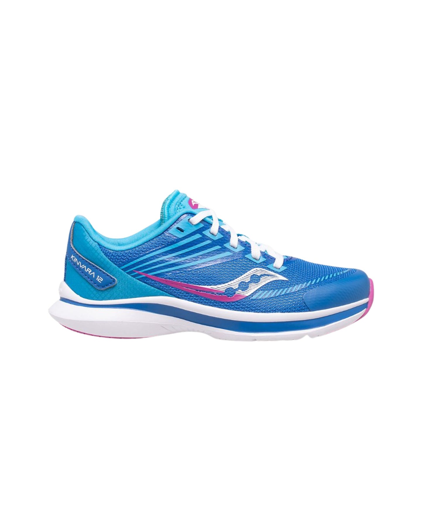 Saucony Big Kid's Kinvara 12 (Blue/Pink)