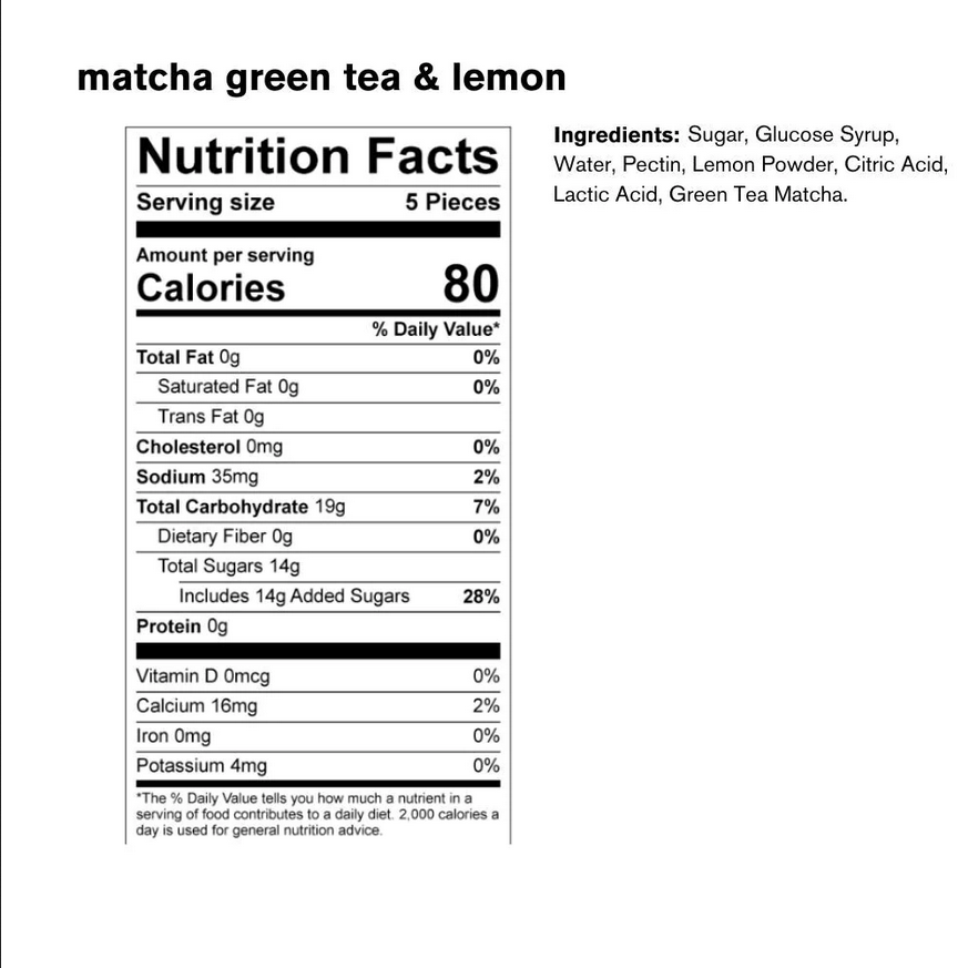 Skratch Labs Sport Energy Chews - Matcha & Lemon