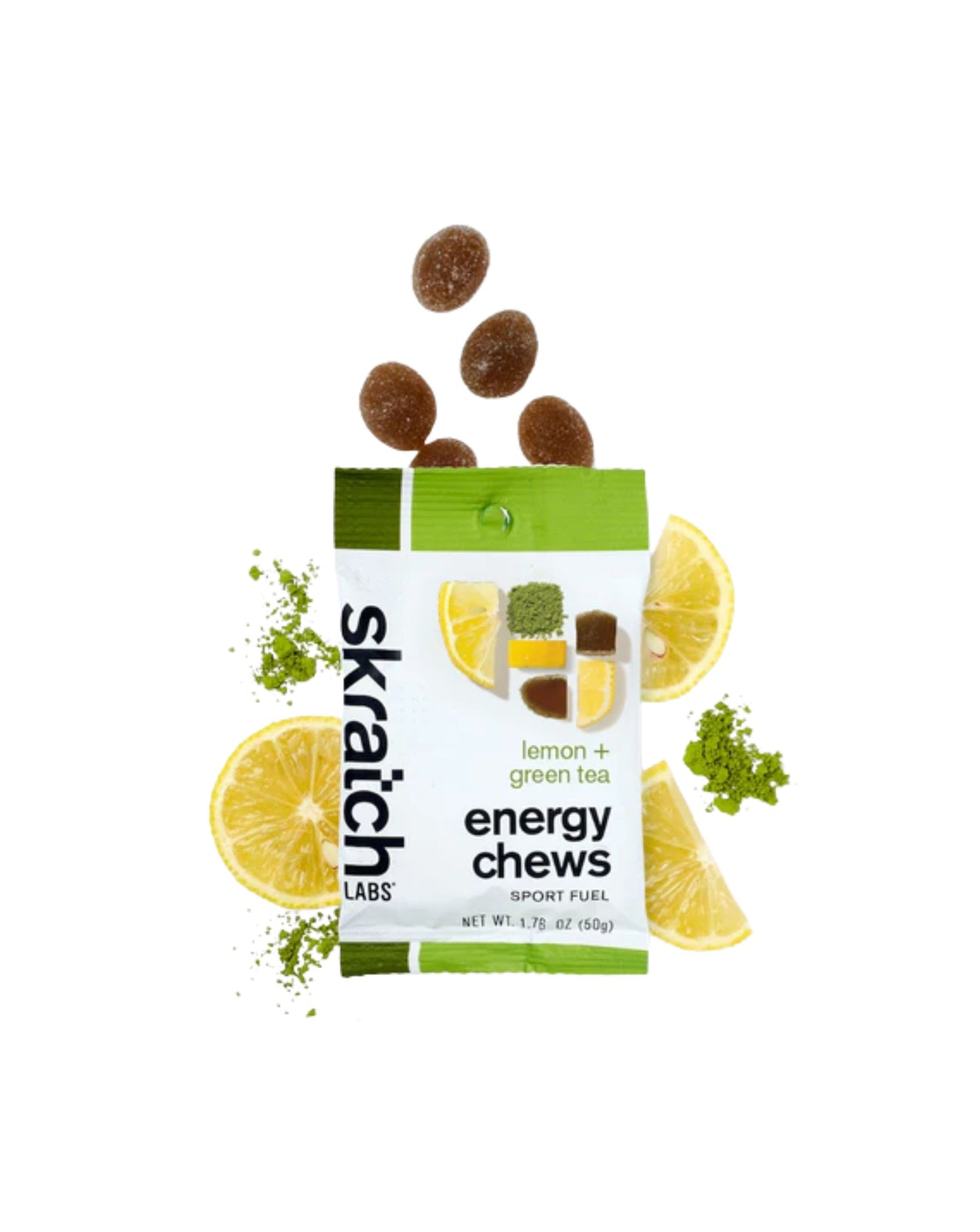 Skratch Labs Energy Chews - Lemon + Green Tea 50g