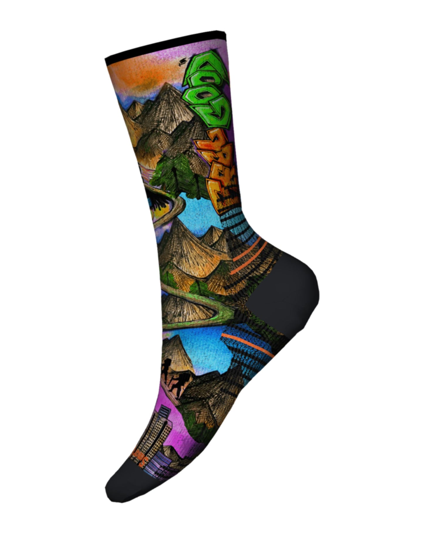 Smartwool Men's Hike Light Cushion Mountain Maze Crew Socks