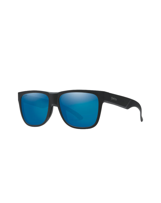 Smith Lowdown 2 Sunglasses - Matte Black + ChromaPop Polarized Blue Mirror Lens