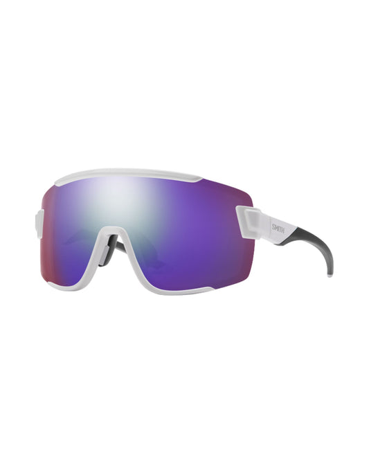 Smith Wildcat Sunglasses - White + ChromaPop Violet Mirror Lens