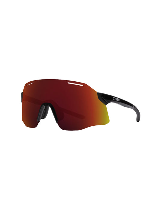 Smith Vert PivLock Sunglasses - Black + ChromaPop Red Mirror Lens