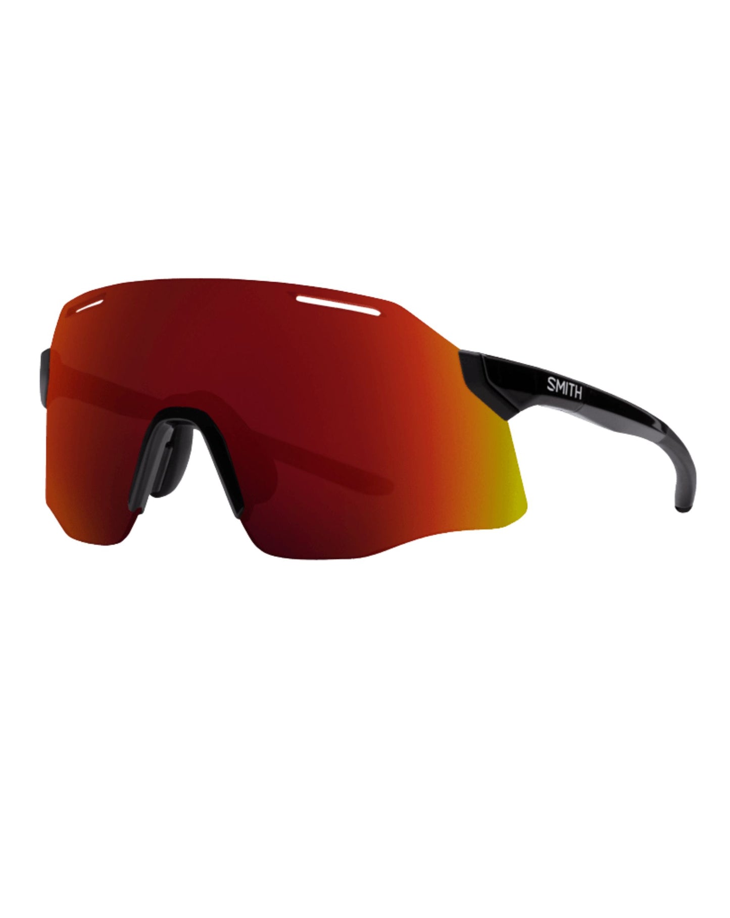 Smith Vert Sunglasses - Black + ChromaPop Red Mirror