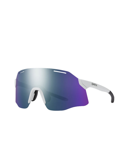 Smith Vert Sunglasses - White + ChromaPop Violet Mirror Lens